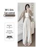 2025 High Waist Petite Bow Soft Drapey Pants - Women's Spring & Autumn
