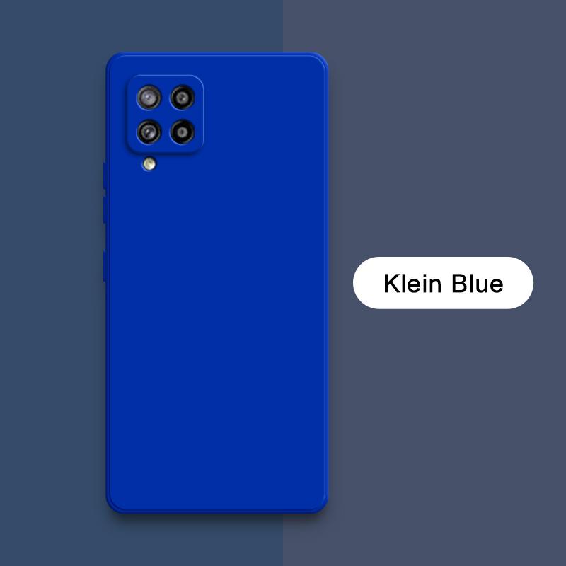 Luxuriöse quadratische Flüssigsilikonhüllen für Samsung Galaxy M40s M32 M42 5G Kameraschutz 360 Grad Stoßfeste weiche Mobiltelefonabdeckungen