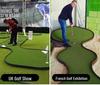 PGM Indoor Golf Set with Interlocking Green for Office, Home, and Outdoor Practice