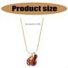 High Quality Alloy Necklace Adornment Featuring Pomegranate Gemstones
