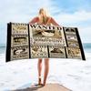 Anime Character Printed Square Microfiber Beach Towel Quick Dry Bath Towel For Shower Swimming
