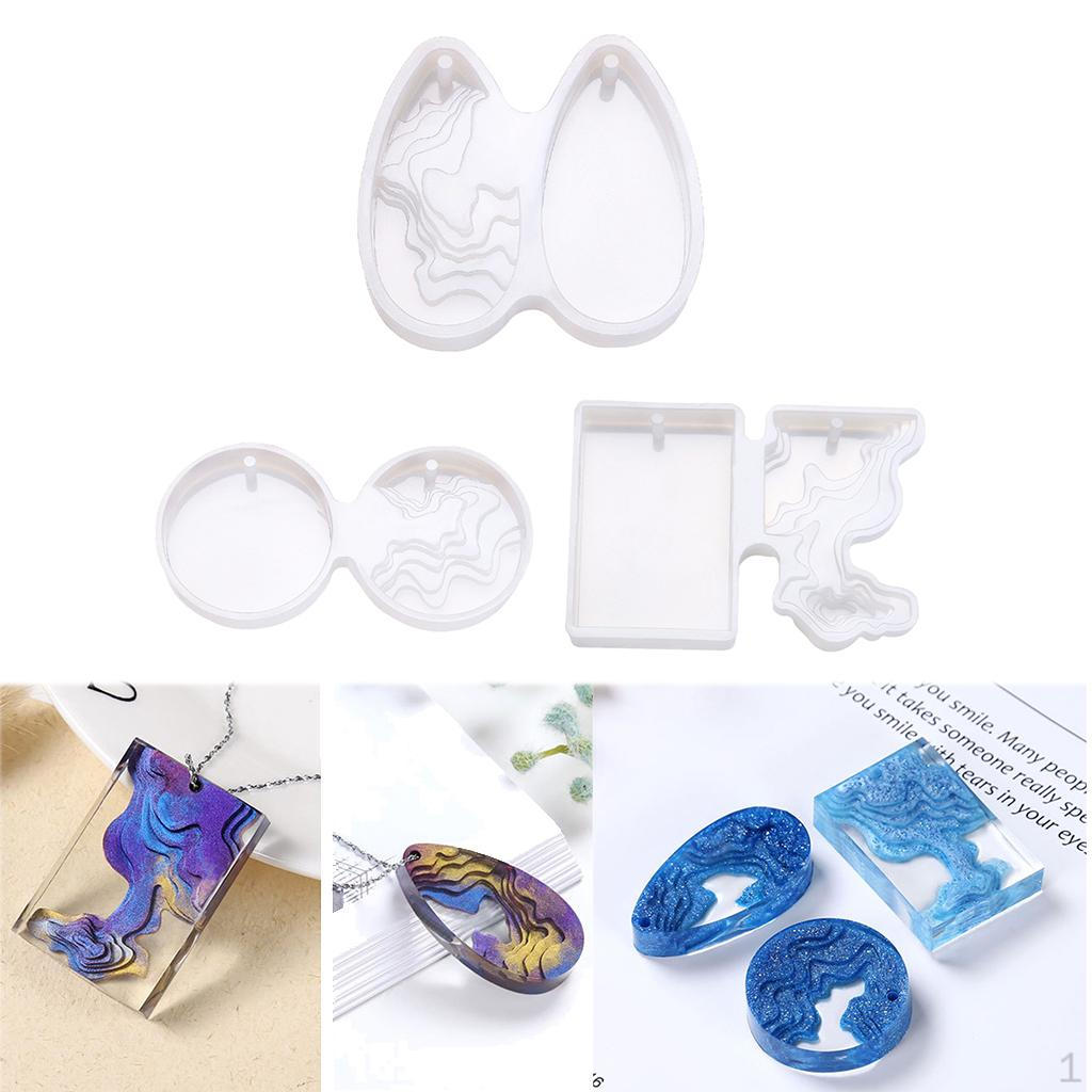 

3 набора силиконовых форм для украшений в виде острова, для изготовления ювелирных подвесок и поделок