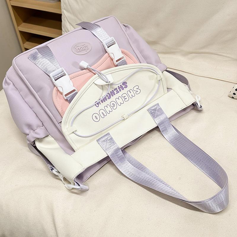 Children's school bag Elementary school girl Junior high school student High school cute girl tutoring bag Backpack fashion backpack