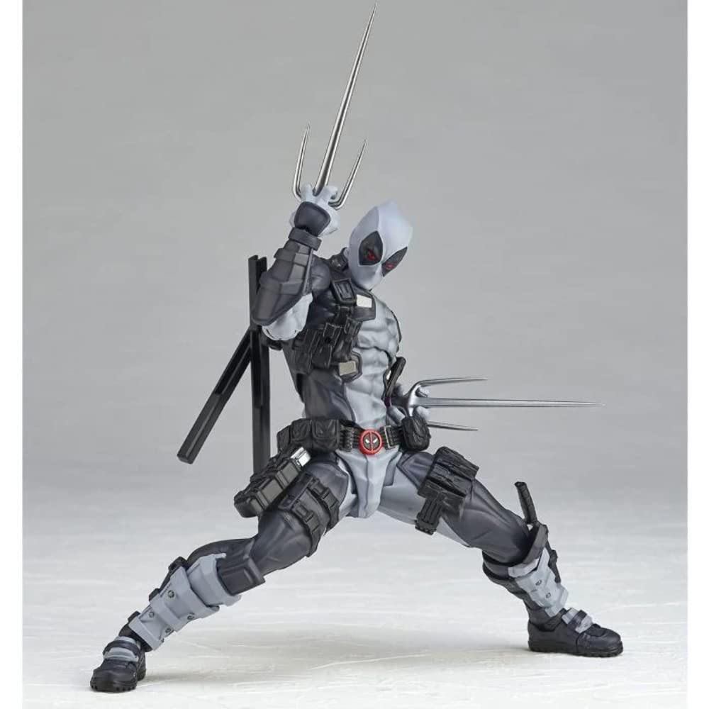 Kaiyodo figure complex AMAZING YAMAGUCHI Deadpool color Deadpool color version 170mm painted action figure Revoltech ver.2.0 X-FORCE ver. ver.2.0
