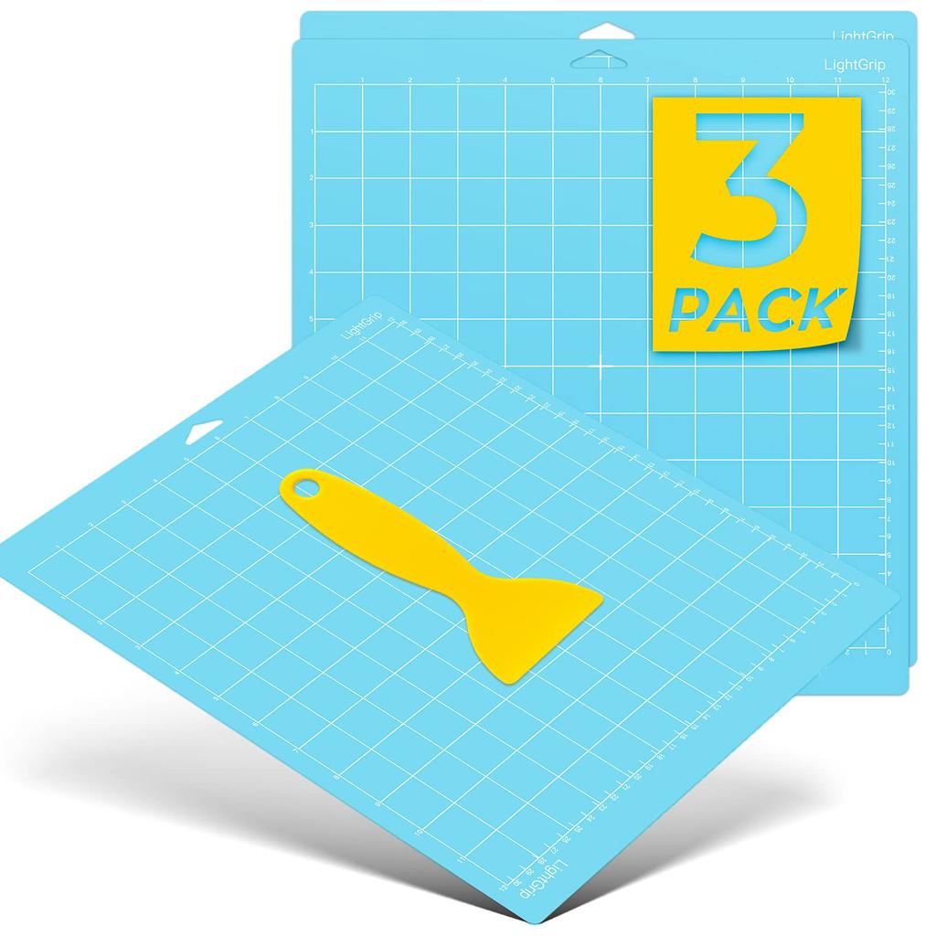 3Pc 12inch PVC Cutting Mat for Cricut Maker Explorer DIY Paper Multifunctional Durable Handicraft Art Engraving Board Sewing Pad