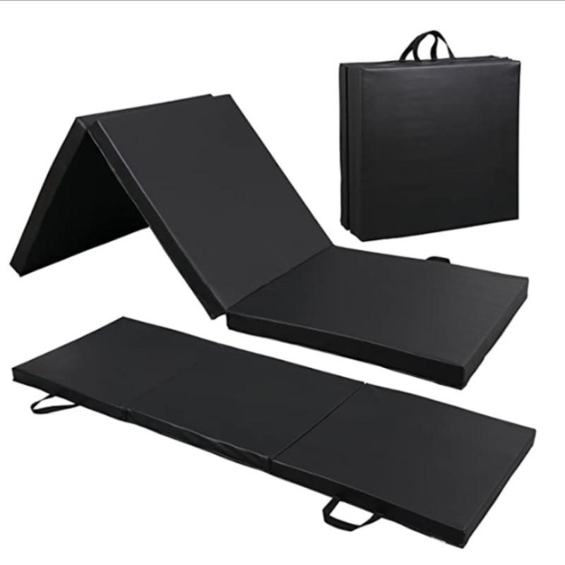 50MM Foldable Exercise Mat Portable Anti Slip Foam Gymnastic Mat Leather Yoga Gymnastic Tumbling Mattress Gym Mat