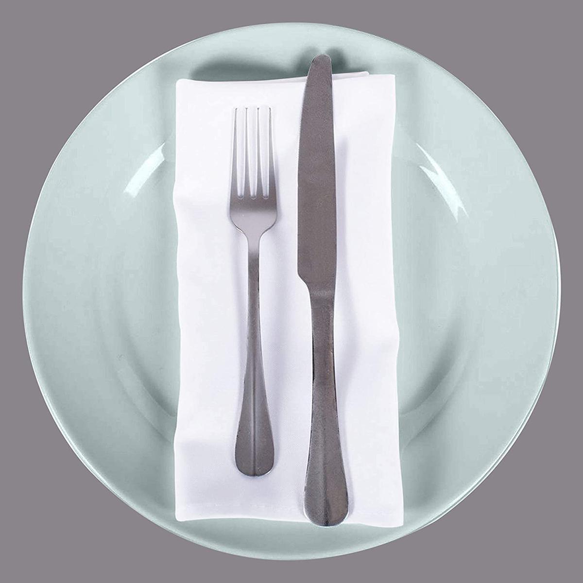 Hemstitch White 100% Cotton Napkins China Manufacturer Plain Weave Restaurant Napkin Soft Fabric Table Napkins Cloth for Wedding Customized