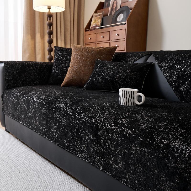 

Modern Simple Sofa Cushion Universal In All Seasons New Sofa Cover Cloth Towel Straight Row Non-Slip Leather Sofa Seat Cushion 70*70cm