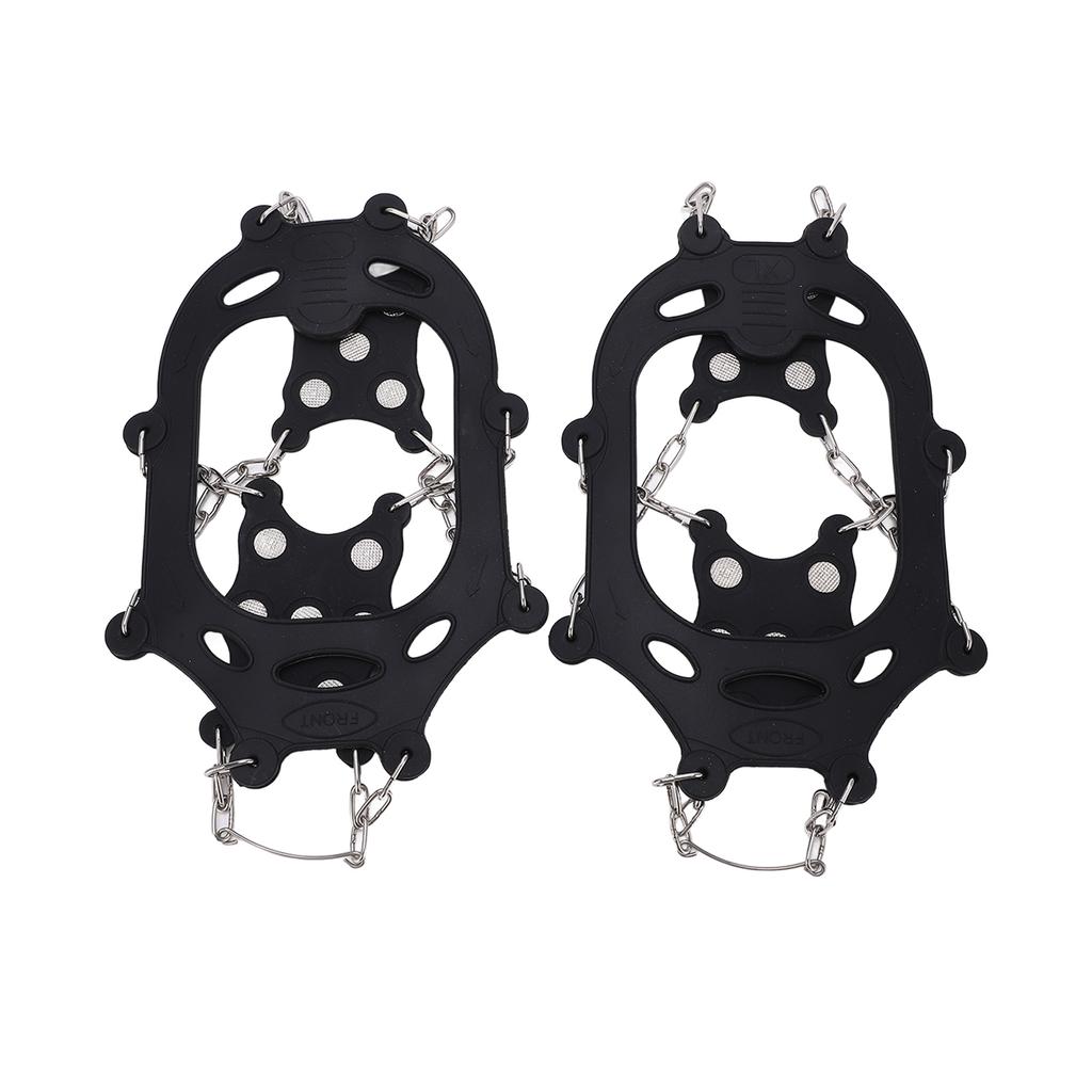 2er-Set 12-Zacken-Steigeisen Schuhüberzug Rostbeständigkeit Langlebig Outdoor Klettern Steigeisen Größe XL