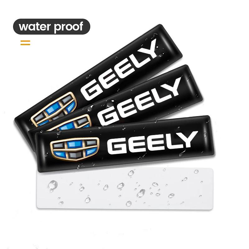 2/4/10Pcs 3D Car Badge Decorative Stickers For Geely Coolray Geometry GX3 Emgrand EC7 LC Panda Tugella Binray X7 Okavango Atlas