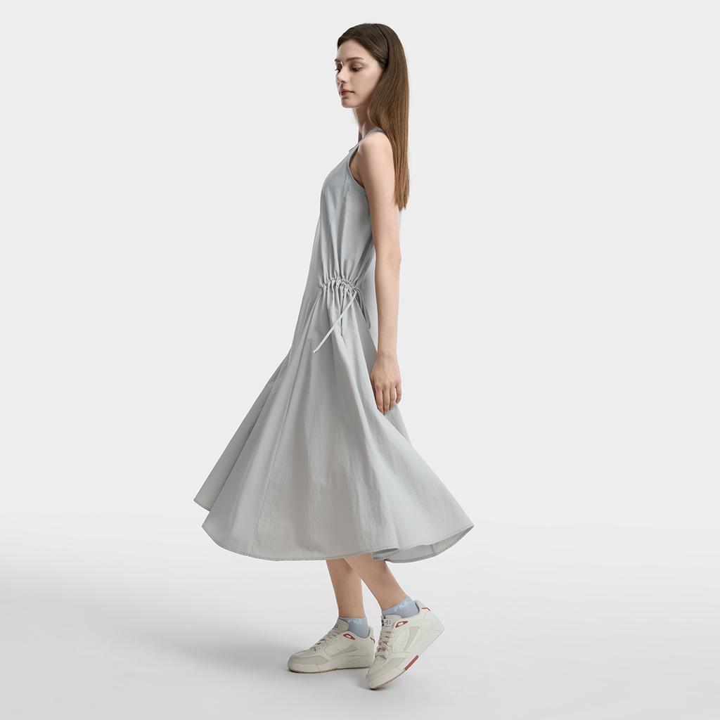 FILA White Contact Cool Simple Fashion Comfortable Sleeveless Dress Women dresses F11W623304F-GY