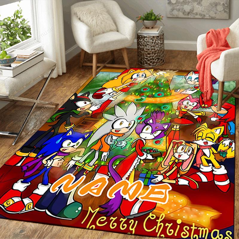 Custom 1Pc Sonic Vs Shadow Clash Rug Office Carpet Indoor Outdoor Entrance Doormat Nonslip Soft And Comfortable Living Room D2915328