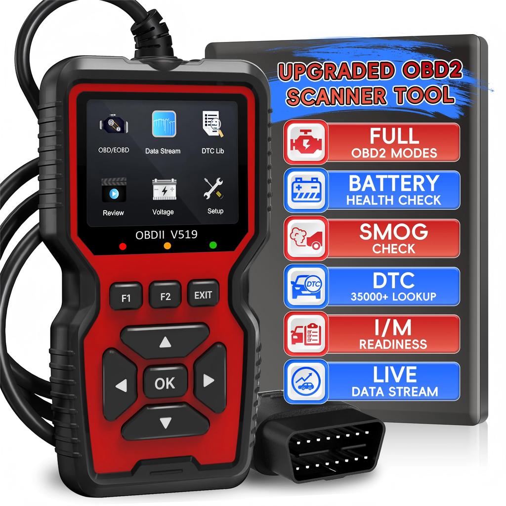 Scanner OBD2 Dati in Tempo Reale Professionale Meccanico Strumento Lettore Codici Diagnostici OBDII per Spia Motore