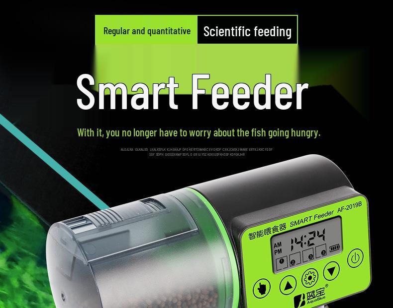 Smart Aquarium Fish Feeder with Timer - Large Capacity for Goldfish