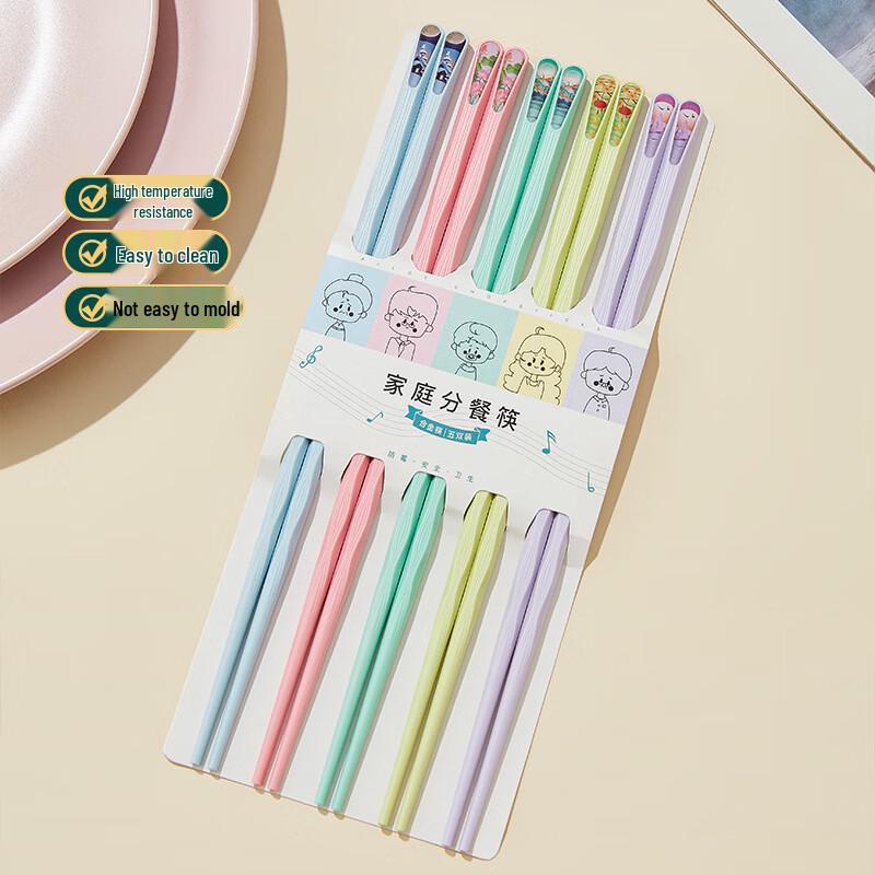 Chuxiida National Tide Macaron Alloy Chopsticks