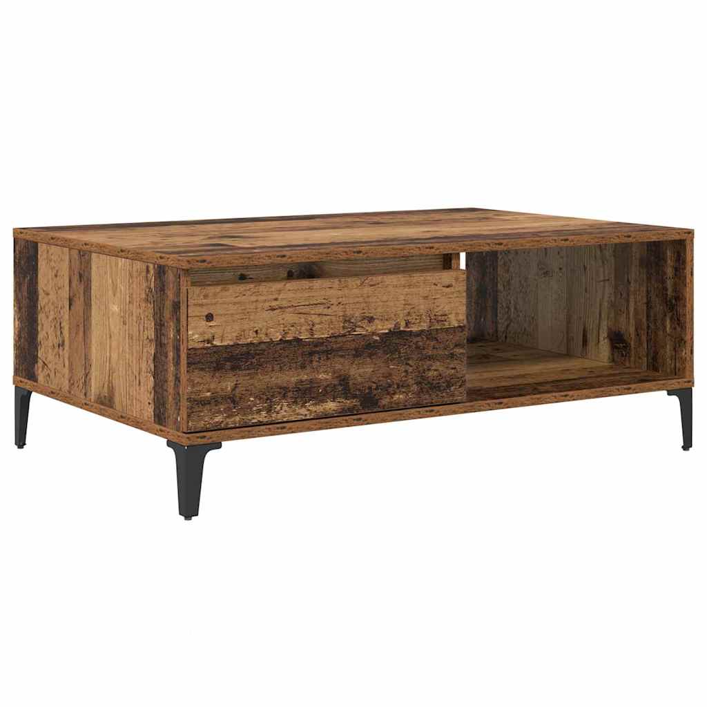 Coffee Table Reclaimed Wood 90 x 60 x 35 cm Engineered Wood