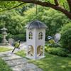 Waterproof Castle Bird Feeder Squirrel Proof Bird Feeding Station Hanging Bird Feeder  Patio