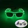 Hot Sale Luminous Neon Glasses With Lights LED Eyeglasses Bar Rave Parties Props Glowing Glasses Festival Club Supplies