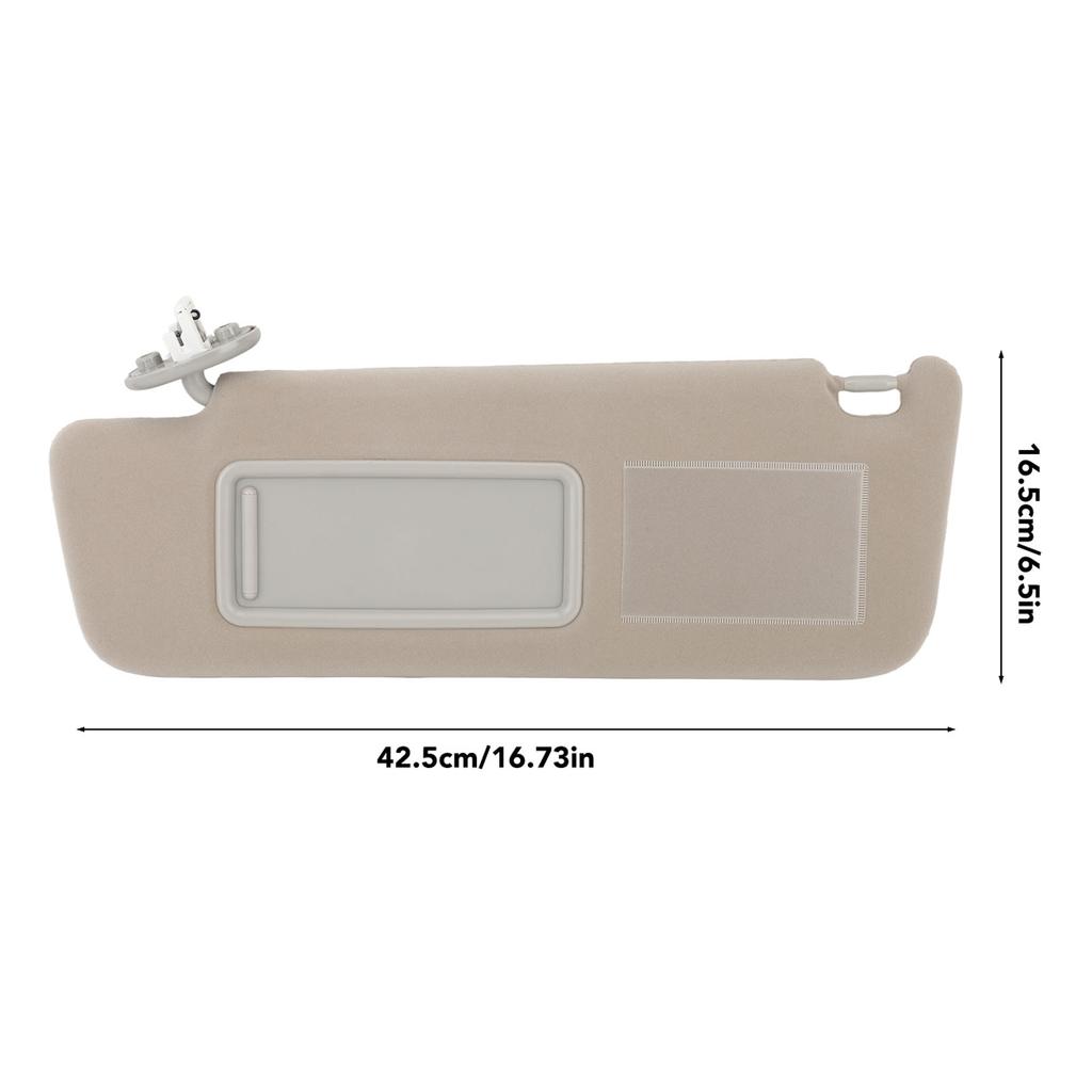 Sun Visor with Makeup Mirror and Light Car Interior Sunshield Replacement For   2002 to 2010 Sun Visor Shade