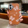 Solid Color Bowknot Patterned Leather Texture Phone Case for iPhone 16 Pro 15 14 Plus 13 12 Pro Max 11 Shockproof Matte Soft Tpu Slim Case Cover