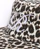 ROCKPSYCHO Pillbox Cap Leopard Ivory