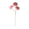 3 Köpfe Blühende Künstliche Rose 26" Realistisches Langes Stiel Faux Seide Rosenstrauß für DIY Hochzeitsstrauß Hotel Zuhause Tischvase Dekor Floral