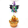 16Pcs Cute Cartoon Pumpkin Ghost Cake Inserts Mini Cupcake Plug-In Decoration  Children's