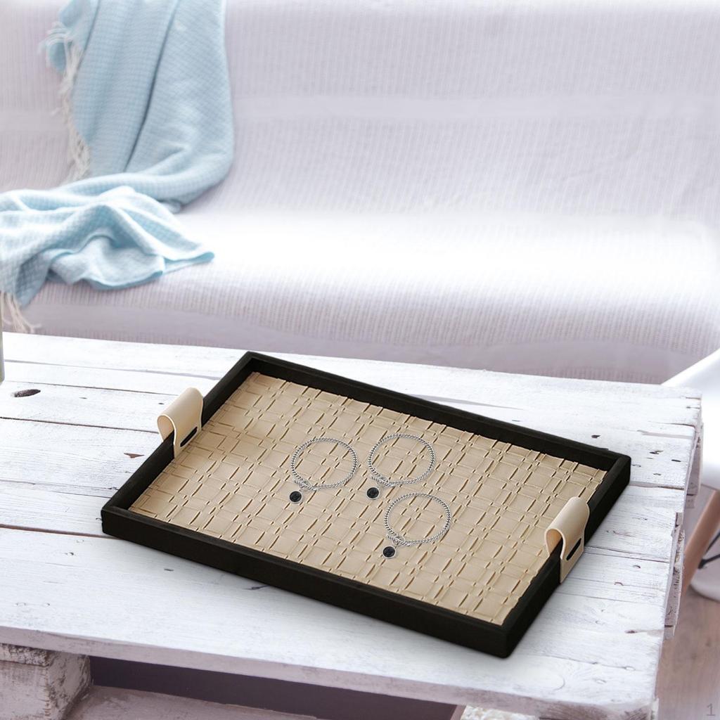Jewelry Storage Tray Cosmetic Sundries Plate Decorative Versatile Necklace Display Dessert Serving
