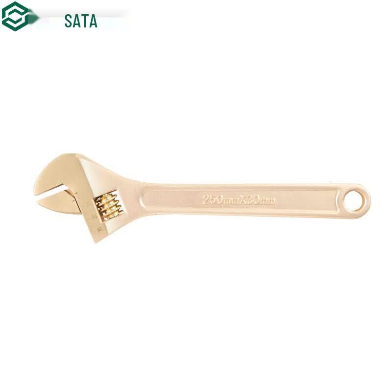 SATA 31101 Beryllium Bronze Explosion-Proof Adjustable Wrench 8 inch