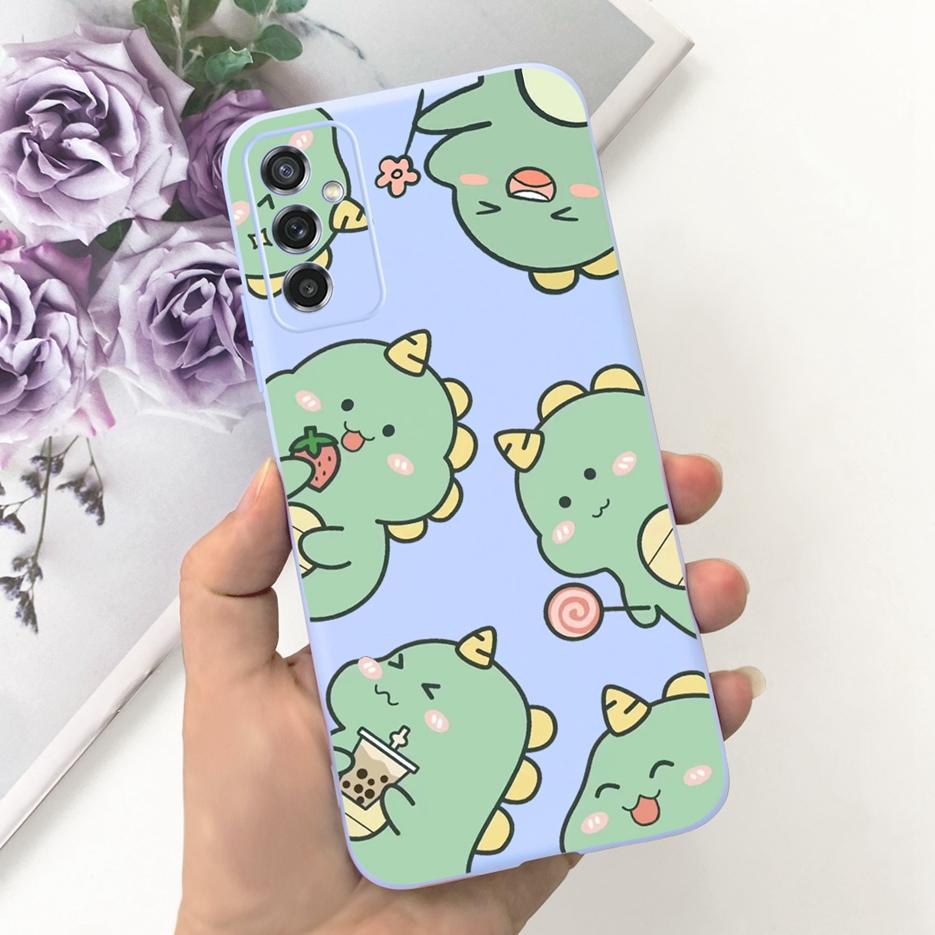 For Samsung Galaxy M52 5G Case SM-M526B Cute Dinosaur Cartoon Back Cover Soft Silicone Phone Case For Samsung M52 M 52 5G Fundas