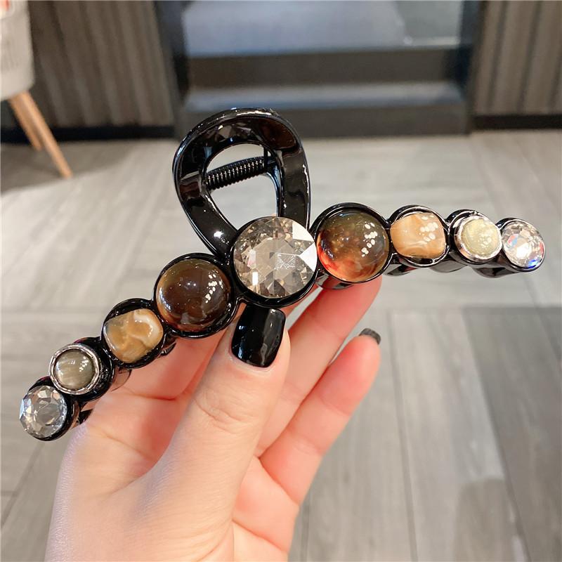 Duże Kryształowe Damskie Klamry do Włosów Krab Spinki do Włosów Kryształowe Klipsy do Włosów Wsuwki Kucyk Dziewczęce Akcesoria do Włosów Ozdoby Klamra do Włosów