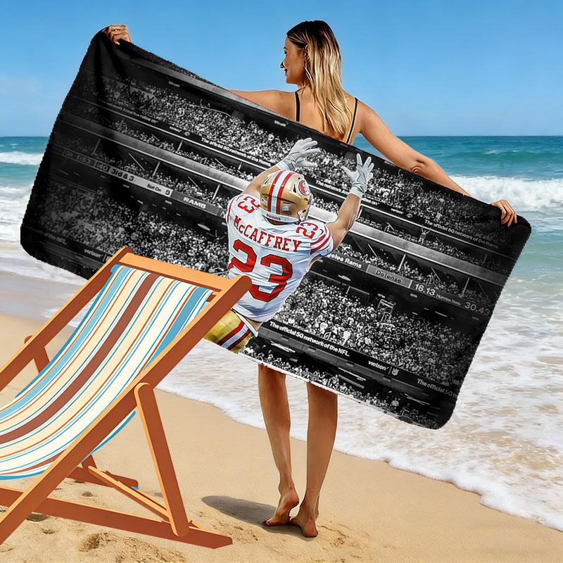 McCaffrey Print Beach Towel, Large Soft Quick Dry Towel for Beach Camping Swimming