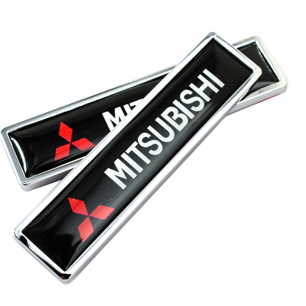 2pcs Car Side Body Sticker Emblem Decal for Mitsubishi Logo RALLIART ASX Lancer Colt Pajero Outlander Eclipse Galant Styling