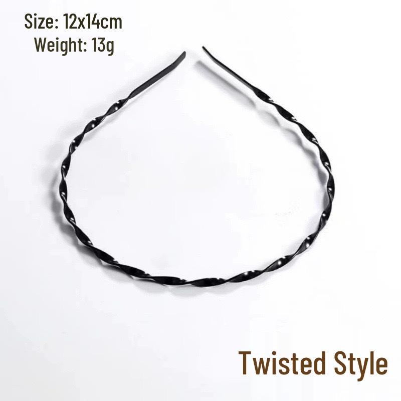 Men's and Women's Versatile Steel Wire Headband: Trendy, Invisible, and Perfect for Sports, Slicked Back Hair, or Organizing Stray Hair.