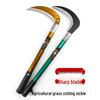 All-Steel Curved Dual-Use Outdoor Sickle: Manganese Steel Weeding and Grass Cutting Tool