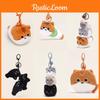 Fish Cat Plush Keychain Coin Purse Cartoon Animal Keyring Pendant Kids Gift
