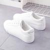 Fashion Women's Vulcanize Shoes New In Casual Classic Solid Color PU Leather Shoes Woman Casual White Shoes Sneakers