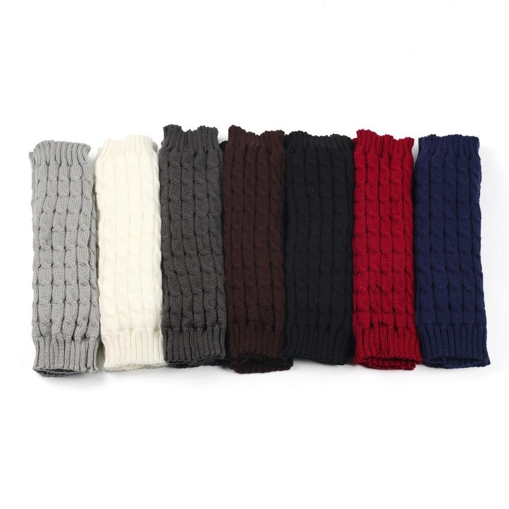 Knee High Winter Leg Warmers Foot Cover Knitted Leg Coverings Socks Fleece Leg Warmers Streetwear