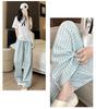 Women's Summer Retro Plaid Wide-Leg Pants - High Street Chic
