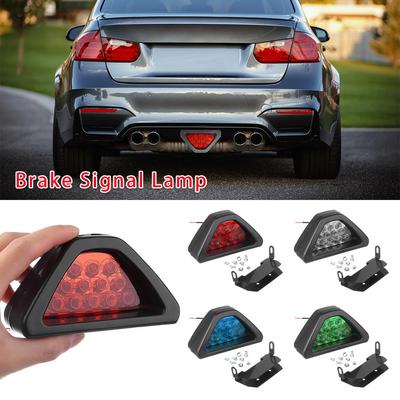 Accessories F1 Style Triangle 12LED Third Brake Lamp Stop Light Brake Signal Lamp Rear Fog Light