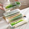 Clear Plastic Fridge Herb Storage Container Bpa Free Fresh Keeping For Storing Cilantro Scallions Vegetables Home Kitchen