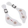 Spur Straps   Rhinestone Floral Boots Vintage Spur Straps for Horse  s   Length Handcrafted