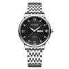 Men Quartz Wristwatch Round Dial Band Rhinestone Day Date Display Luxury Business Male Wrist Watch Fashion Watch Gift For Men