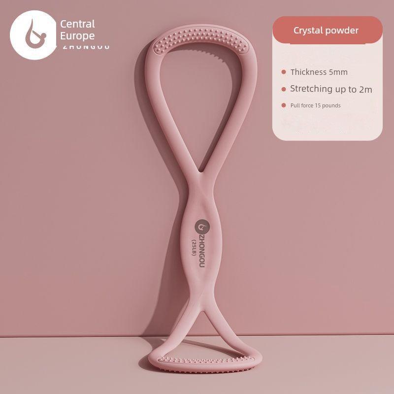 

Китай-ЕС 8-образный эспандер для груди женский для домашнего фитнеса эластичный пояс йога плечи и шея растяжка красота спины тянущий канат открытая спина красота спины High Elastic Silicone String Rope-Pink 15 Pounds