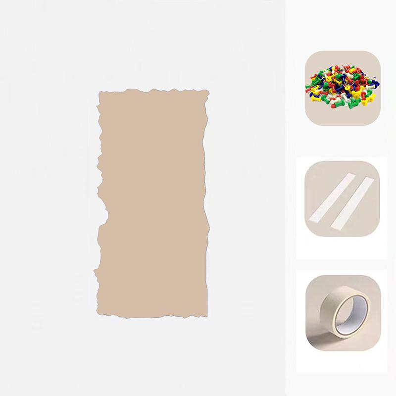 

1PC Hole-Free Family-Friendly Stickers Space-Saving Creative-Shaped Decorative Felt Soft-Textured Wall Reusable 40x60cm 40*60CM светло-коричневого