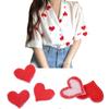 Sewing Lovely Red Heart Shape Embroidery Patch Patch Stickers Embroidery Apparel Applique Patches Patch Sticker Clothes Patch