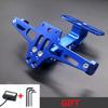 Turn Signal Light Bracket Motorcycle  Accessories with LED Light Motorcycle License Number Plate Holder Frame CNC Aluminum