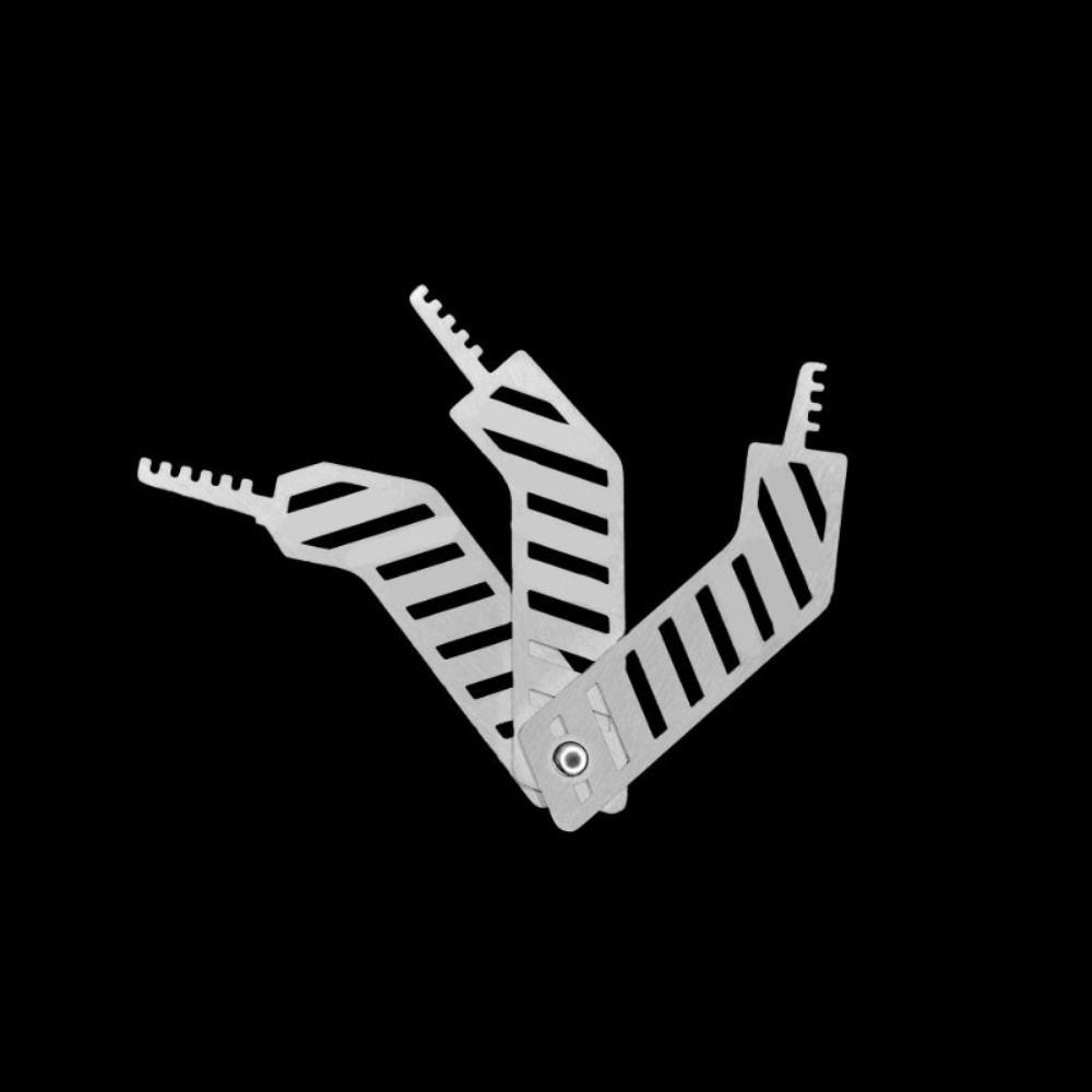 Conjunto de 3 Peças/Conjunto Multifuncional Pentes de Abertura de Fechaduras Cadeado Portátil Conjunto Bombeiro Multiferramenta