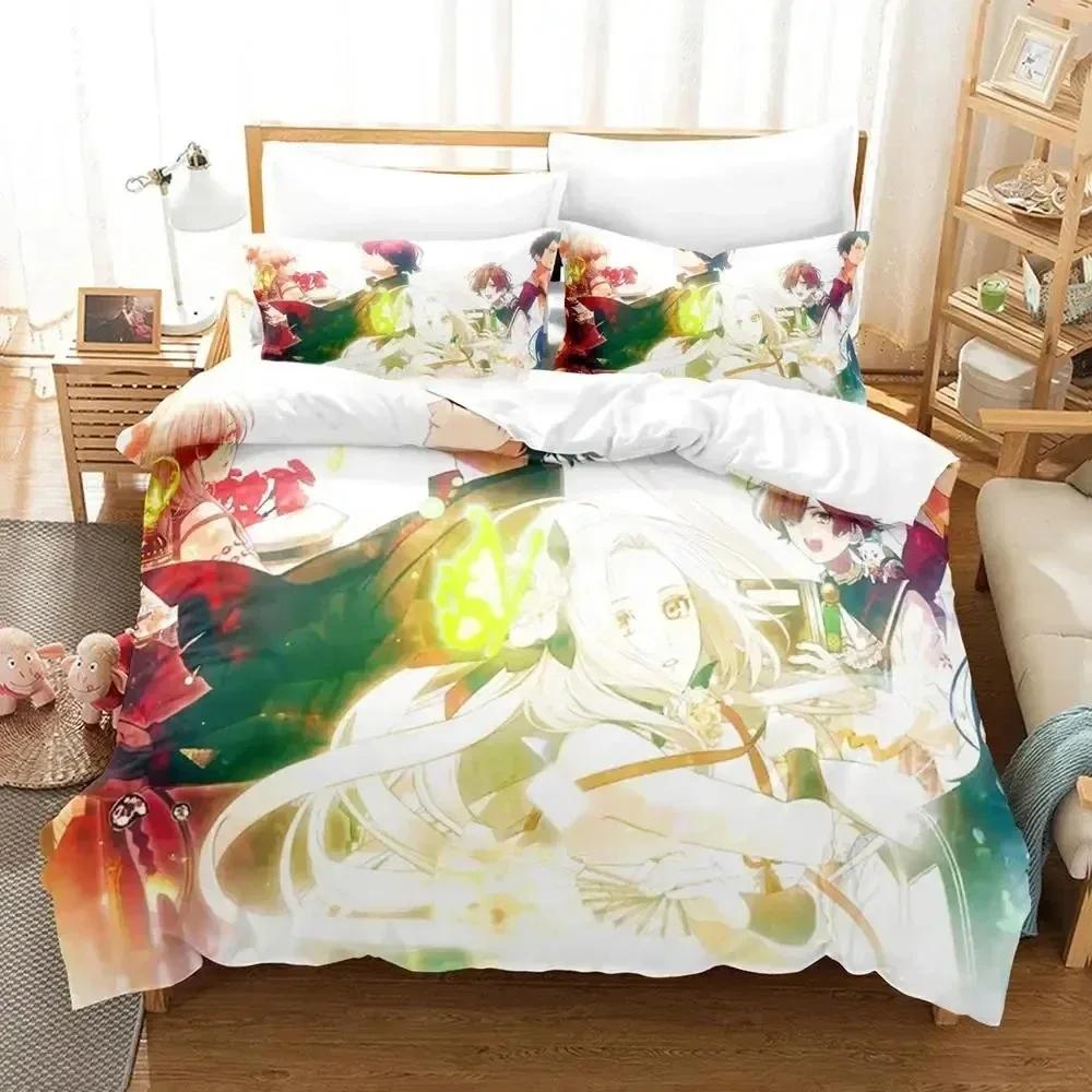 3D Anime Game Olympia Soire Printed Bed Set Duvet Cover Pillowcase Bedding Set Bed Linen Sheet Quilt Cover Full Queen King Size