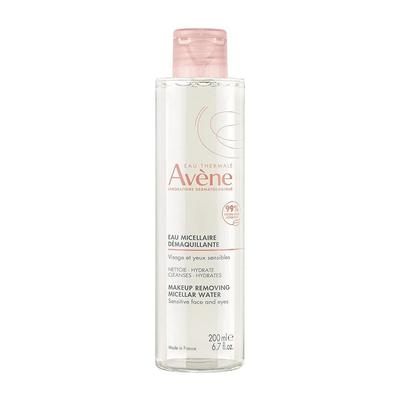 Eau Thermale Avène Micellar Lotion Cleansing Water - Soap Free 3-in-1 Cleanser Toner Makeup Remover, 2) 6.76 Fl Oz Pack of 1